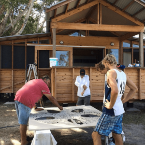 CNC Routed Door Panel Artwork for Architect Kevin O'Brien