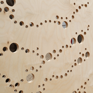 CNC routed panels for private residence at Lizard Island Cottage on Lizard Island,  North Queensland. Designed by Architect, James Davidson.