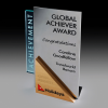Stainless Steel and Solid Timber with Jade Acrylic Award Steelarc SA01 Stainless Steel and Solid Timber with Jade Acrylic Award Steelarc SA01