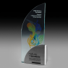 Stainless Steel and Jade Acrylic Award Steelarc SA19 Stainless Steel and Jade Acrylic Award Steelarc SA19