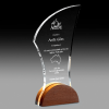 Clear Acrylic Award with Solid Timber Base Nouveau SDN Clear Acrylic Award with Solid Timber Base Nouveau SDN