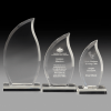 Flame Acrylic Trophy on Base AA3861