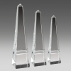 Clear Crystal Obelisk Trophy OE023