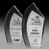Modern Acrylic Trophy with Metallic Fascia Platinum Rare PAR