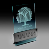 Stainless Steel and Jade Acrylic Award Steelarc SA17 Stainless Steel and Jade Acrylic Award Steelarc SA17