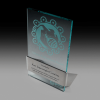 Stainless Steel and Jade Acrylic Award Steelarc SA17 Stainless Steel and Jade Acrylic Award Steelarc SA17