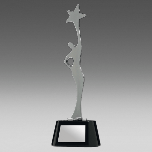 Chrome Star Champion on Black Crystal Base YJ941